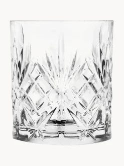 Vasos old fashioned de cristal con relieve Bichiera, 4 uds.