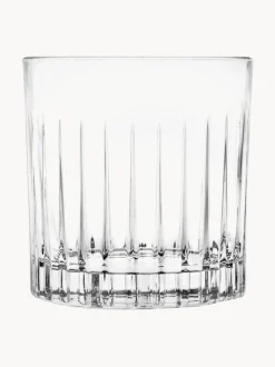 Vasos old fashioned de cristal con relieve Bichiera, 4 uds.