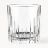 Vasos old fashioned de cristal con relive Timeless, 6 uds.