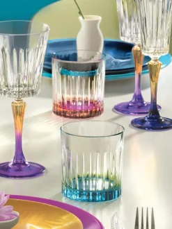 Vasos old fashioned de cristal luxion Gipsy, 6 uds.