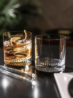 Vasos old fashioned de cristal Echo, 4 uds.