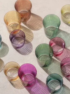 Vasos pintados a mano Gems, 4 uds.