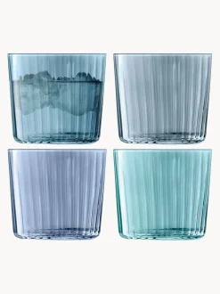 Vasos pintados a mano Gems, 4 uds.