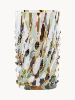 Vasos soplados a mano Hobnail, 2 piezas