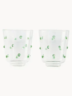 Vasos soplados de vidrio borosilicato Nob, 2 uds.