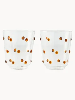 Vasos soplados de vidrio borosilicato Nob, 2 uds.