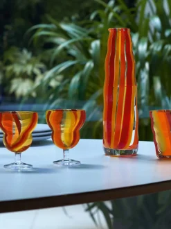 Vasos soplados Folk, 2 uds.