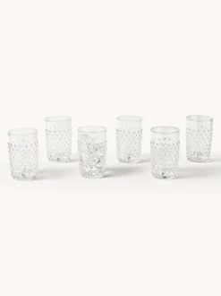 Vasos soplados Hobnail, 6 uds.