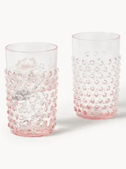 Vasos soplados Hobnail, 6 uds.