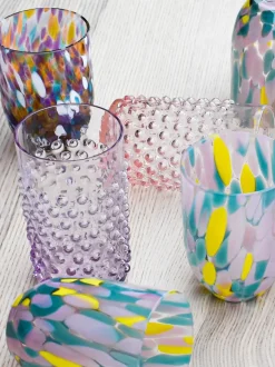 Vasos soplados Hobnail, 6 uds.