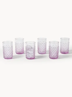 Vasos soplados Hobnail, 6 uds.