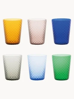 Vasos soplados Isolano, 6 uds.