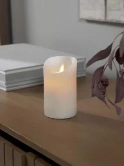 Vela blanca LED Bino, 12 cm