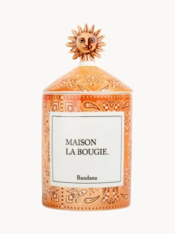 Vela perfumada artesanal Bandana (mandarina, sándalo y ámbar)