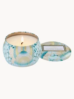 Vela perfumada artesanal California Summers (sal marina, vainilla cálida, madera de teca)