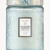 Vela perfumada artesanal California Summers (sal marina, vainilla cálida, madera de teca)