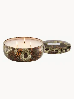 Vela perfumada artesanal de tres mechas Japonica Collection (resina de ámbar, sándalo, cedro y orquídea de vainilla)