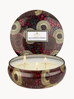 Vela perfumada artesanal de tres mechas Japonica Collection (bayas de goji, mango y naranja tarocco)