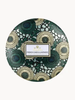 Vela perfumada artesanal de tres mechas Japonica Collection (madera de cacao, verbena y lavanda)