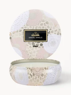 Vela perfumada artesanal de tres mechas Japonica Collection (Santal, vainilla Bourbon francesa y oud)