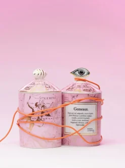 Vela perfumada artesanal Gemini (lavanda, ciprés y madera de cedro)