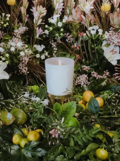 Vela perfumada artesanal Positano (jazmín, magnolia, azahar)