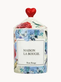 Vela perfumada artesanal Rose Rouge (cedro, gurjum y haba tonka)