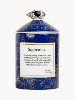 Vela perfumada artesanal Sagittarius (gurjum, rosa y azafrán)