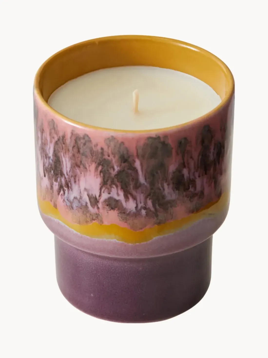 Vela perfumada artesanal 70's (rosas, sándalo y cedro)