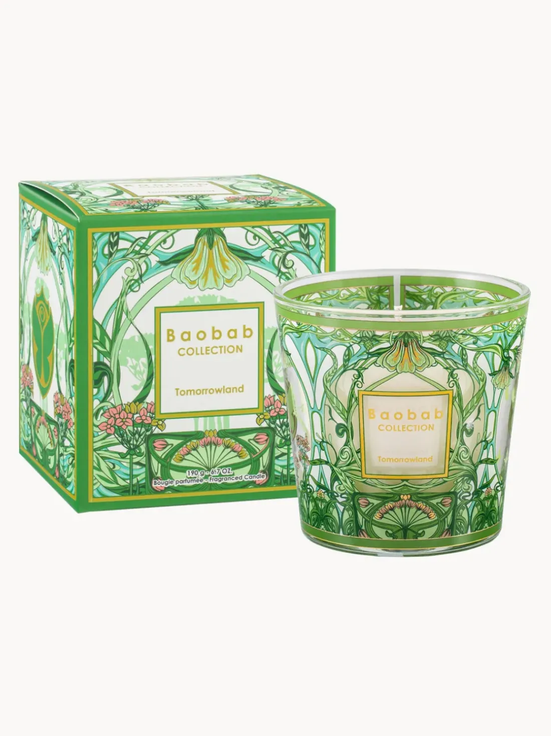 Vela perfumada soplada My First Baobab Tomorrowland 2024 (pera, lirio de los valles y musgo)