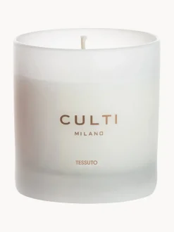 Vela perfumada Tessuto (hojas de cassis, flores de algodón, jazmín, almizcle blanco)