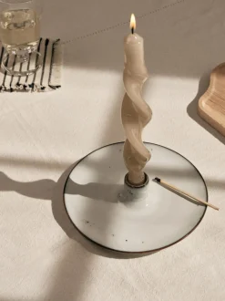 Velas cónicas artesanales Twist, 2 uds.