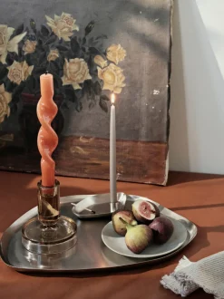 Velas cónicas artesanales Twist, 2 uds.