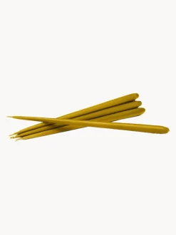 Velas cónicas finas Stoff Nagel, 6 uds.