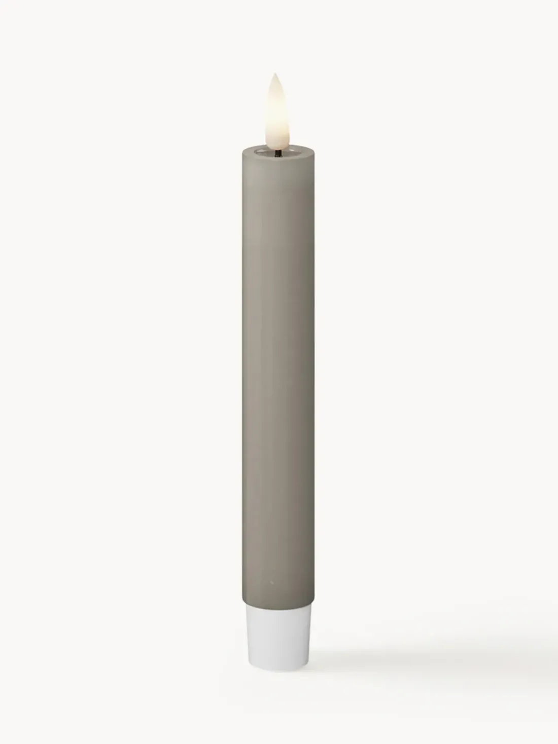Velas cónicas LED artesanales Real Flame, 15 cm, 2 uds.