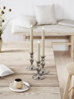 Velas cónicas LED artesanales Real Flame, 15 cm, 2 uds.