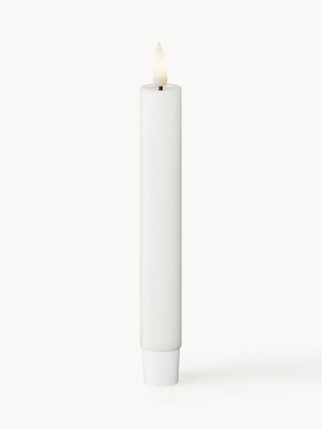 Velas cónicas LED artesanales Real Flame, 15 cm, 2 uds.