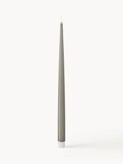 Velas cónicas LED artesanales Real Flame, 38 cm, 2 uds.