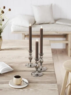 Velas cónicas LED artesanales Real Flame, 15 cm, 2 uds.