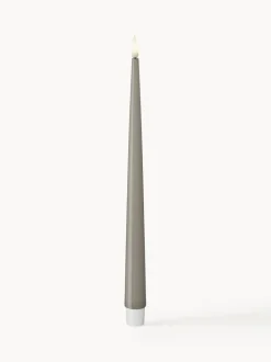 Velas cónicas LED artesanales Real Flame, 28 cm, 2 uds.