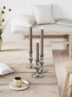 Velas cónicas LED artesanales Real Flame, 15 cm, 2 uds.