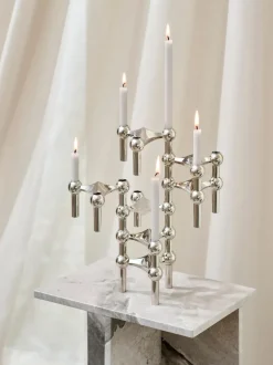 Velas cónicas Stoff Nagel, 12 uds.