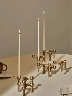 Velas cónicas Stoff Nagel, 6 uds.