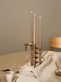Velas cónicas Stoff Nagel, 6 uds.