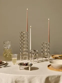 Velas cónicas Stoff Nagel, 6 uds.