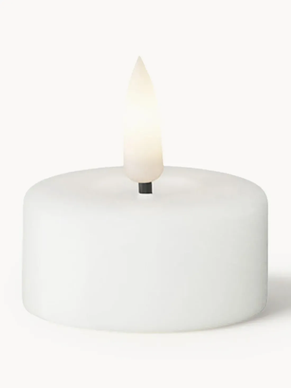 Velas de té LED artesanales Real Flame, 4 uds.