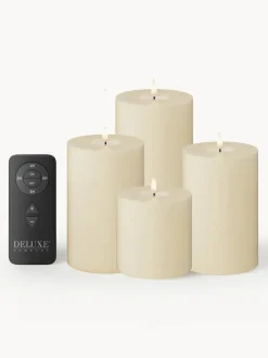 Velas LED artesanales con mando a distancia Real Flame, 5 uds.
