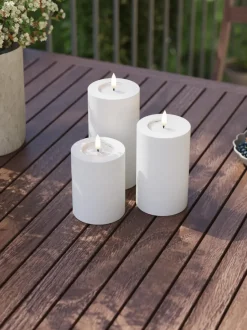 Velas LED artesanales con mando a distancia Real Flame, 5 uds.