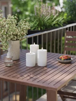 Velas LED artesanales con mando a distancia Real Flame, 5 uds.