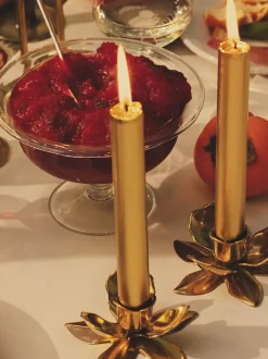 Velas para cena artesanales Madeleine, 6 uds.